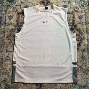 Vintage Nike Mid Check Logo Sleeveless Top Size XL